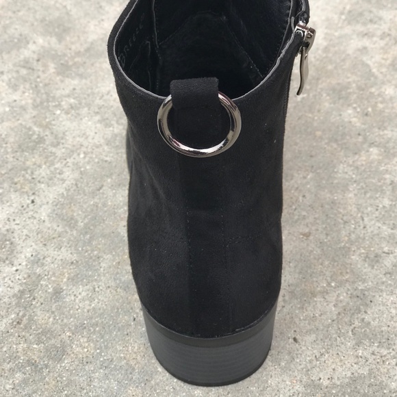 Restock! Kennedy Black Suede LaceUp COMBAT BOOTS - Picture 8 of 8